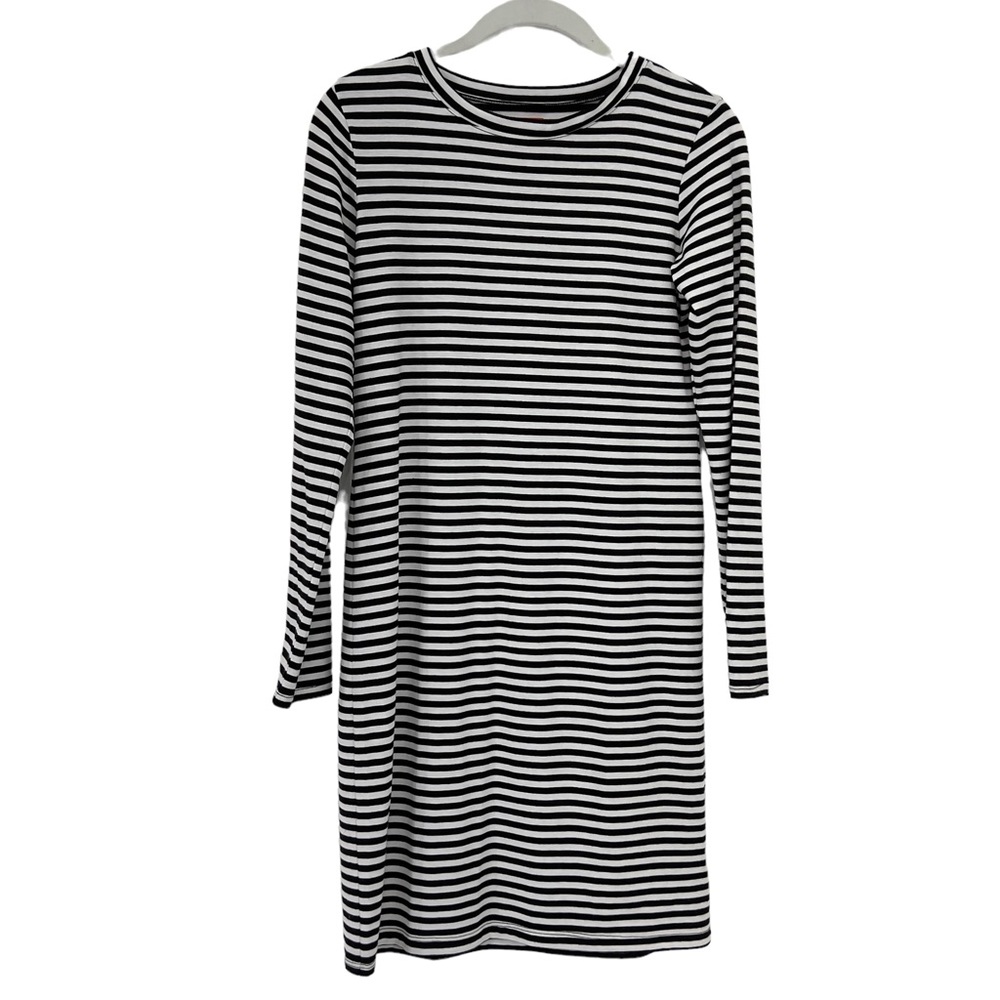 Minnie Mortimer Soft Cotton Stretch Long Sleeve Knit Dress - Light Flaw